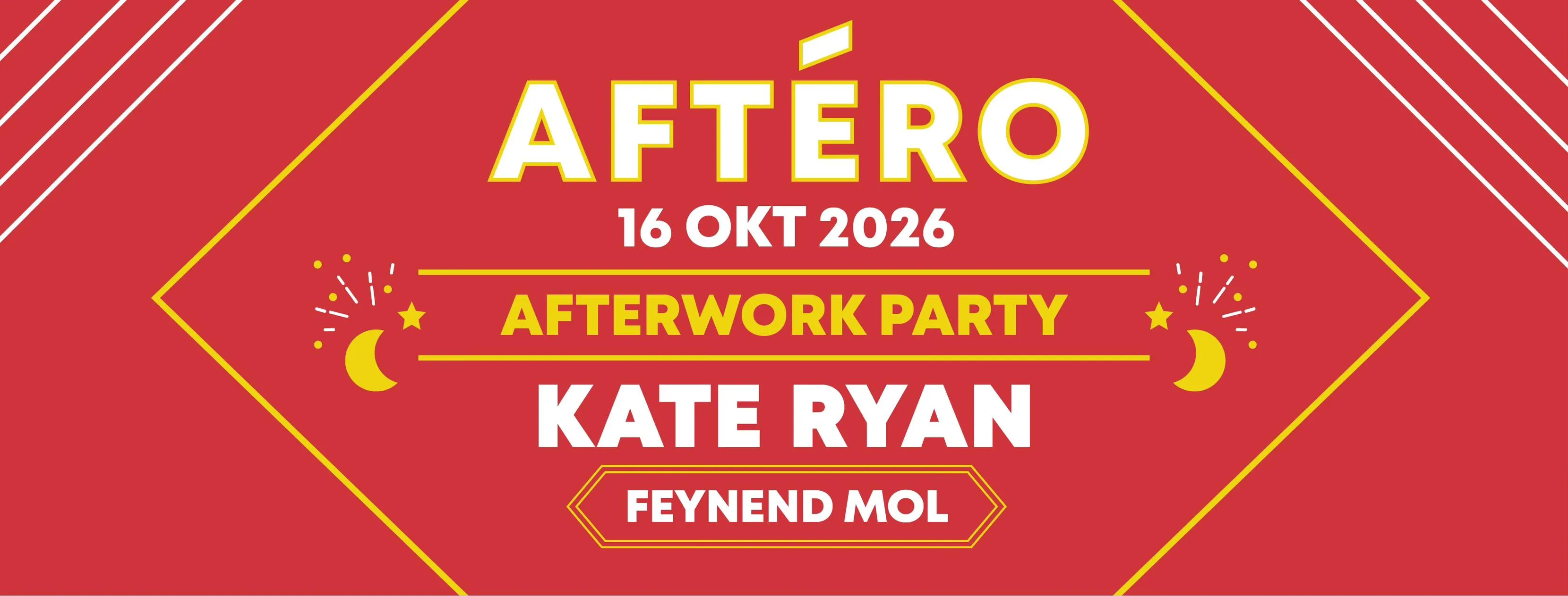 Aftéro Afterwork 2026 - KATE RYAN op Facebook
