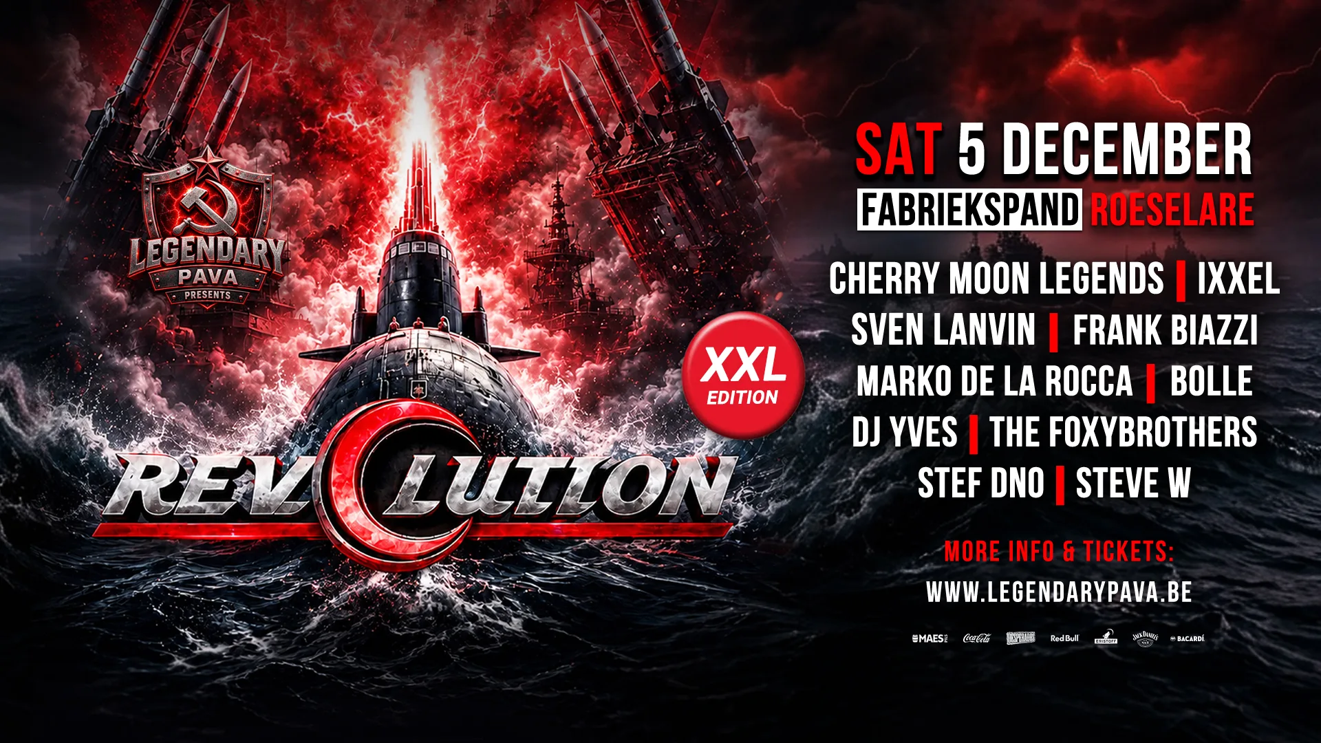 Legendary Pava presents Revolution XXL op Facebook