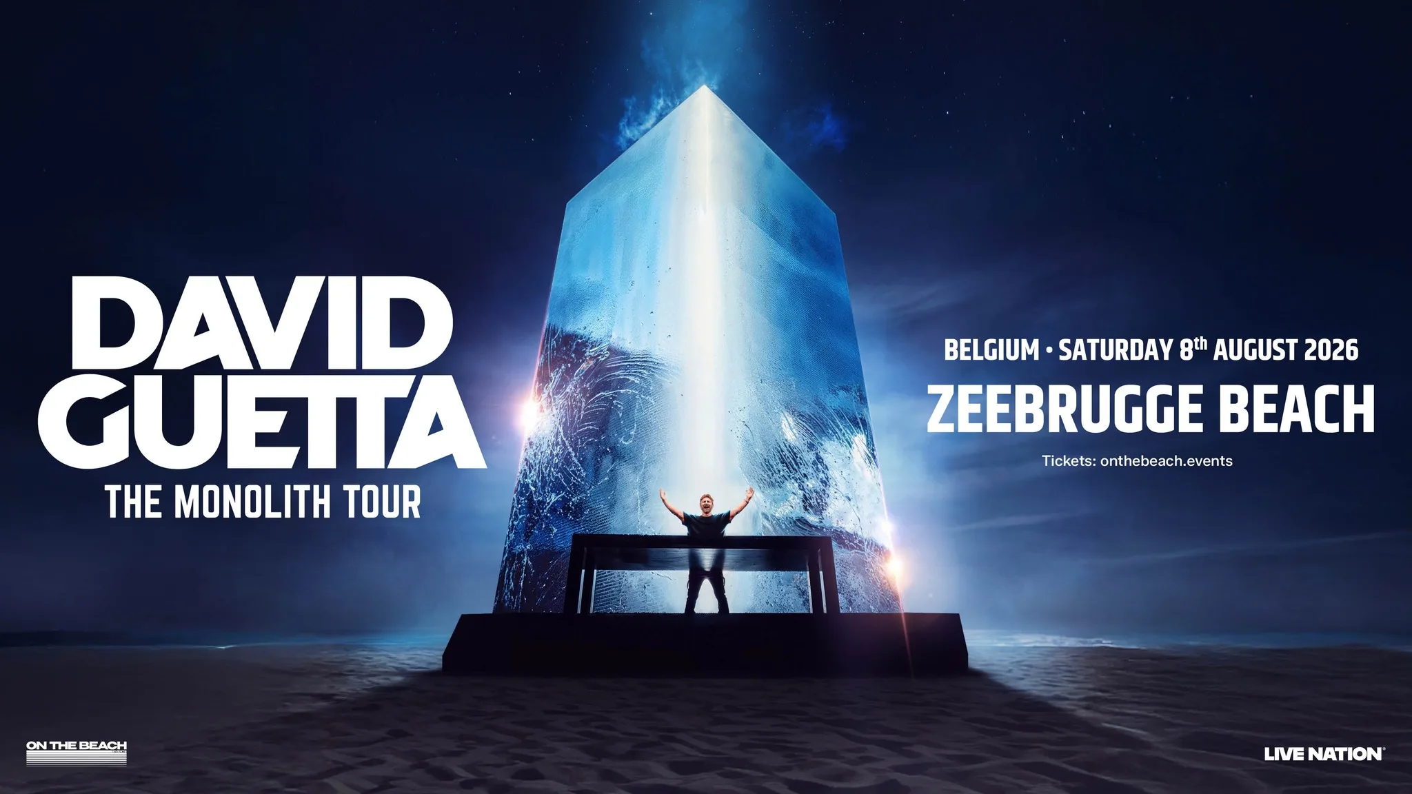 David Guetta - The Monolith Tour - On The Beach op Facebook