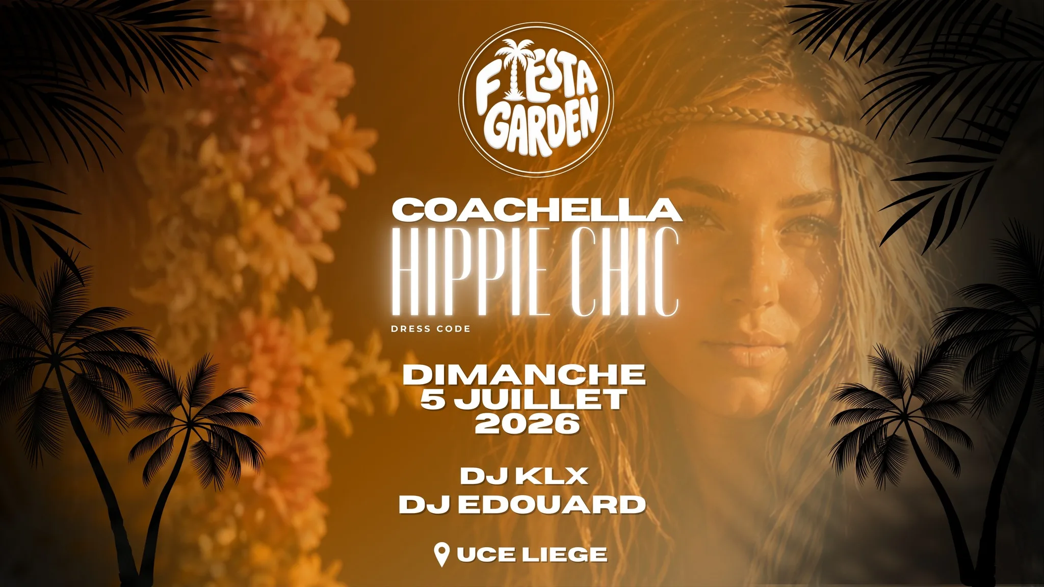 𝐅𝐈𝐄𝐒𝐓𝐀 𝐆𝐀𝐑𝐃𝐄𝐍 | Coachella Hippie Chic | UCE Liège op Facebook