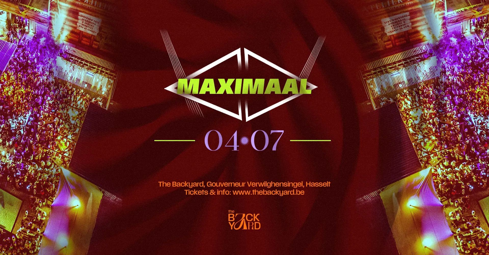 MAXIMAAL | 04.07.2026 | THE BACKYARD, HASSELT op Facebook