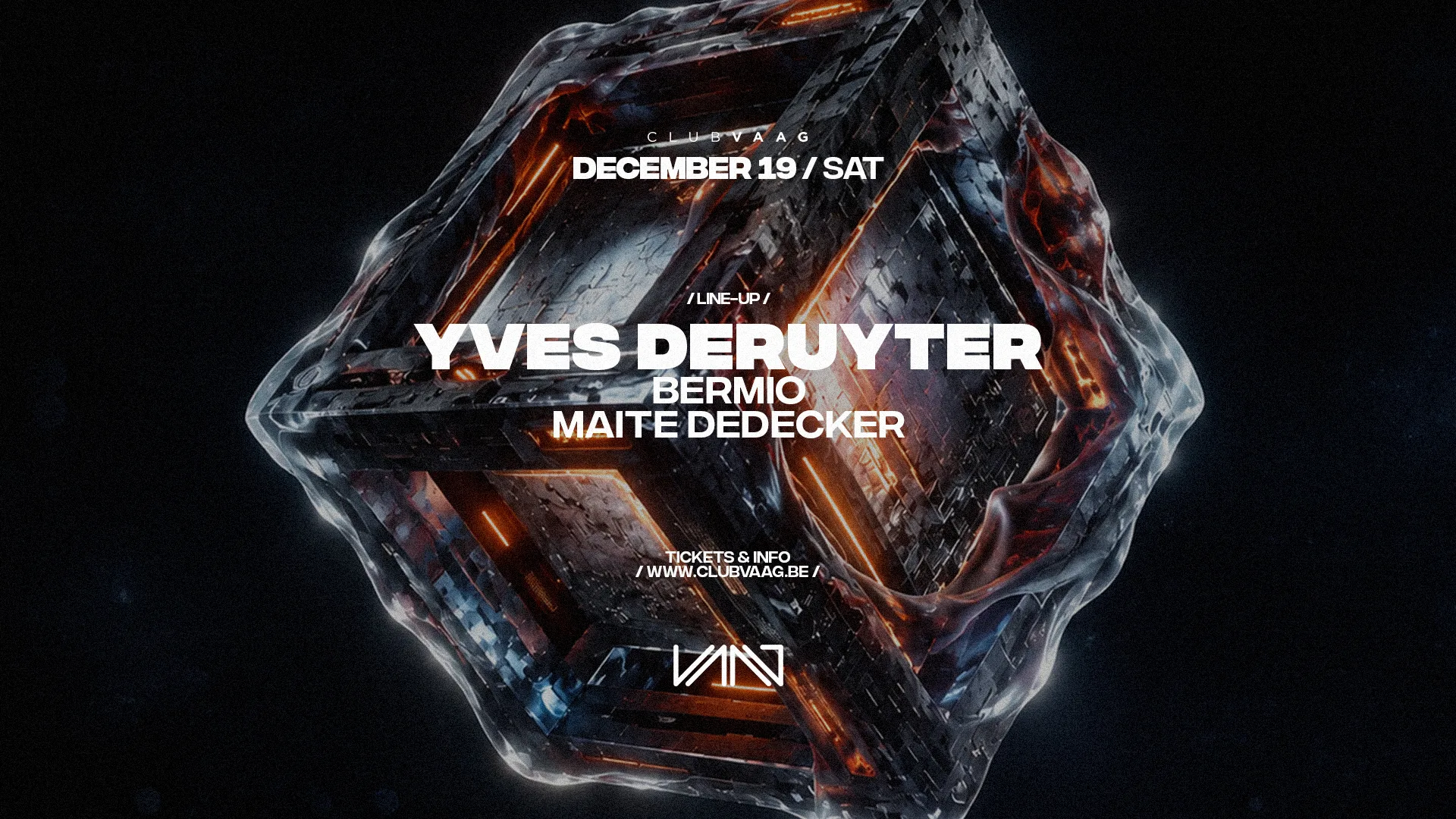 Club Vaag Invites YVES DERUYTER op Facebook