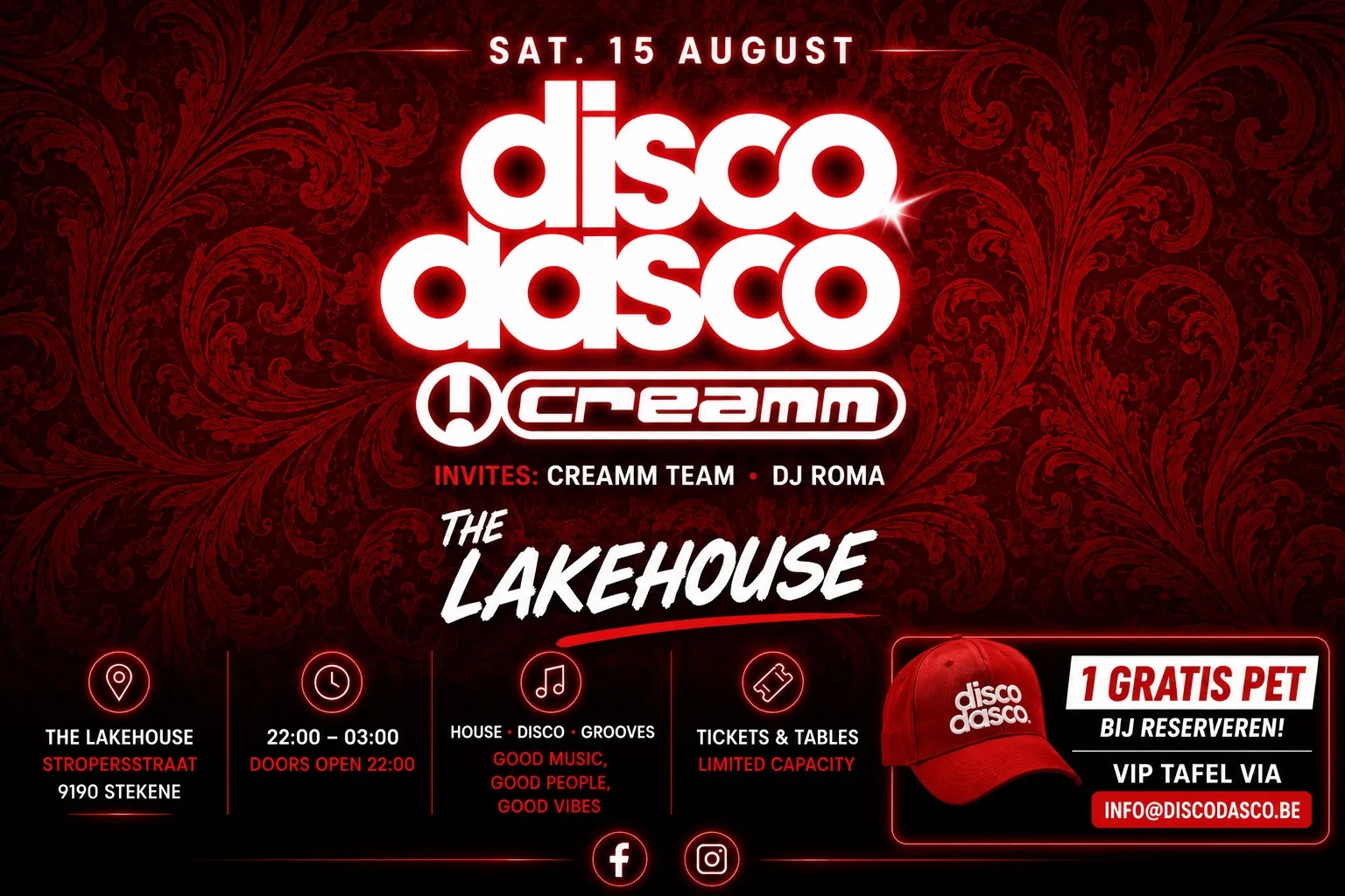 Disco Dasco - versus - Creamm op Facebook