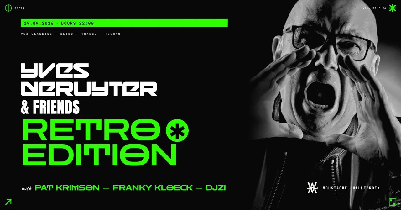 Sat. 19 Sep. | Yves Deruyter & Friends - Retro Edition op Facebook