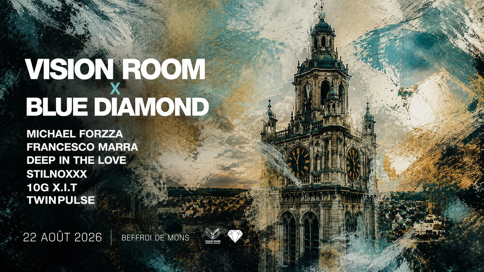 VISION ROOM X BLUE DIAMOND - Beffroi Free Open Air op Facebook