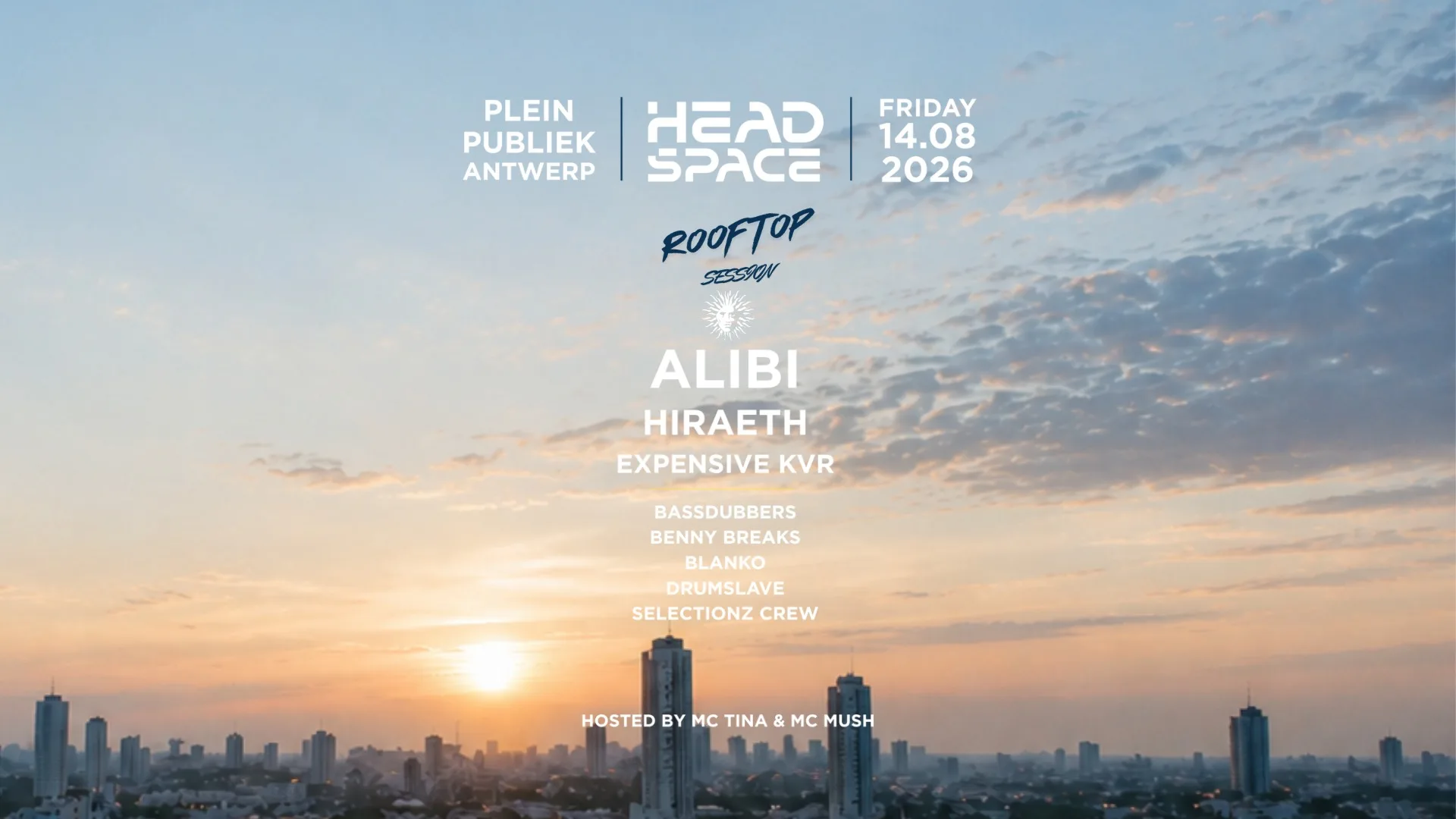 Headspace presents Alibi | Rooftop Party op Facebook