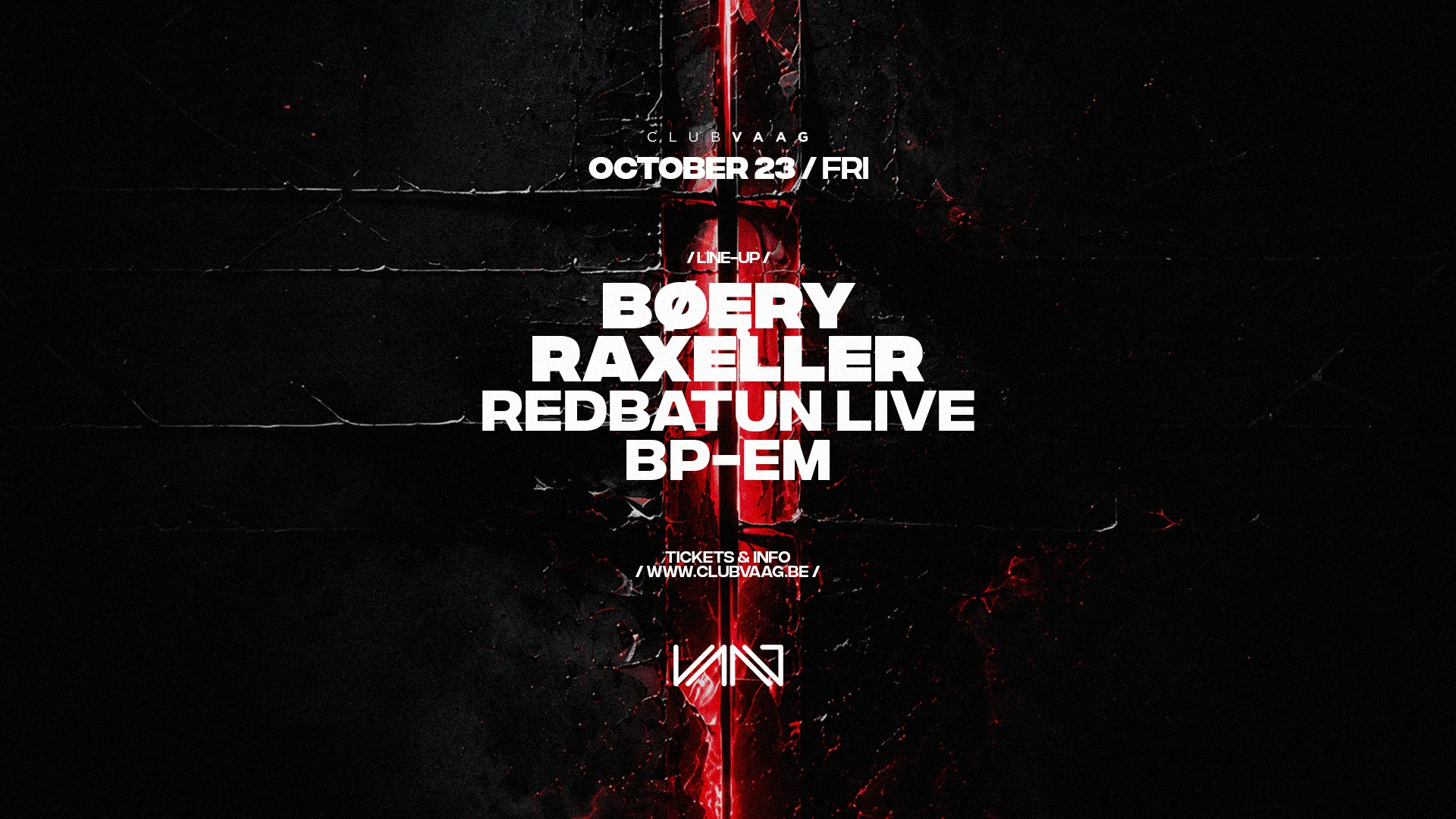 Club Vaag Invites BØĘRY & RAXELLER op Facebook