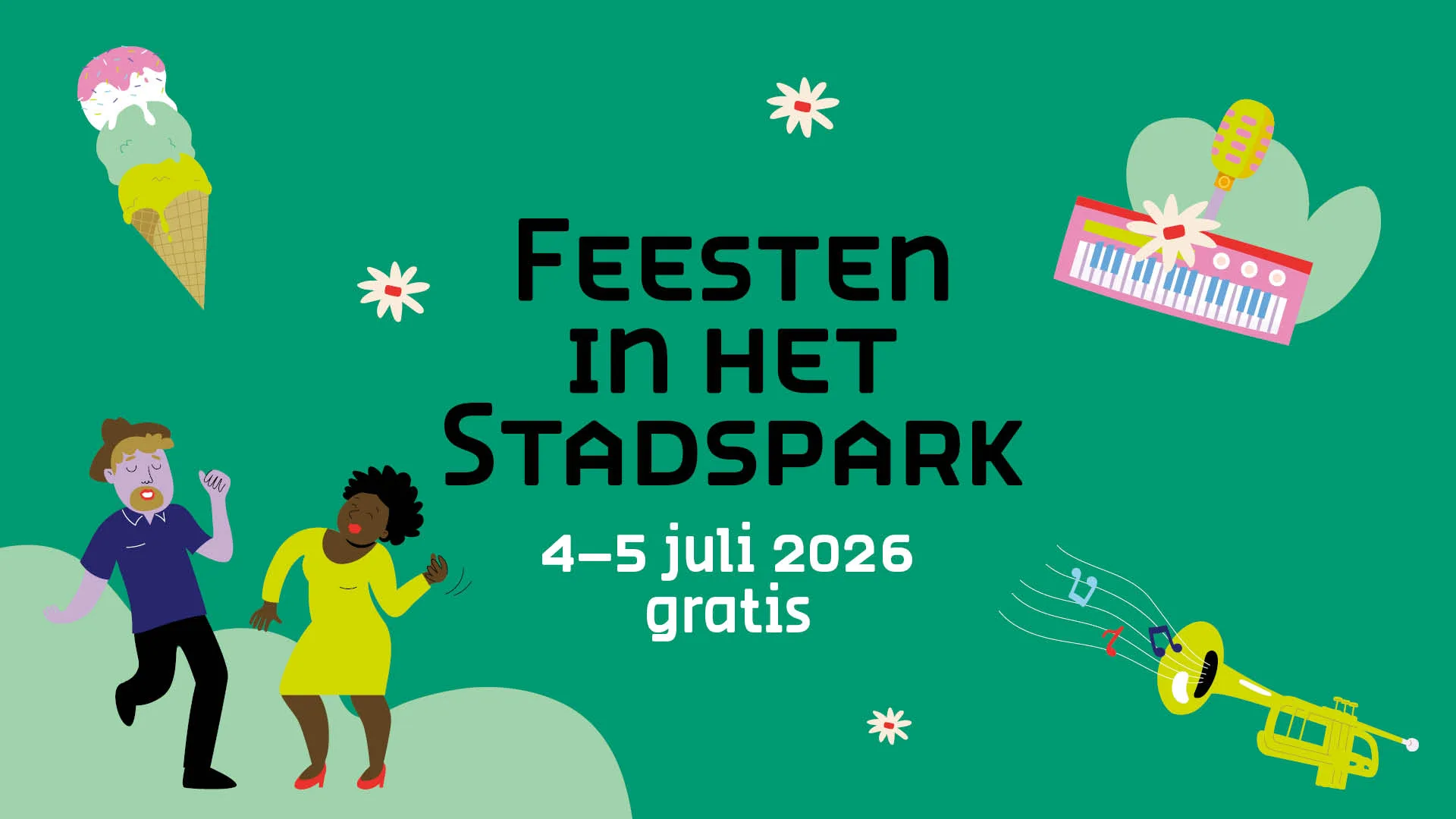 Feesten in het Stadspark 2026 | GRATIS op Facebook