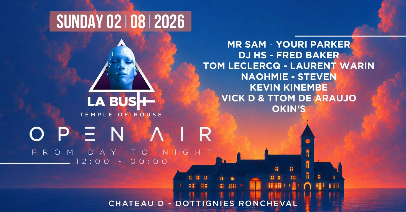 LA BUSH (TEMPLE OF HOUSE) OPEN AIR (Dimanche 02.08.2026) op Facebook