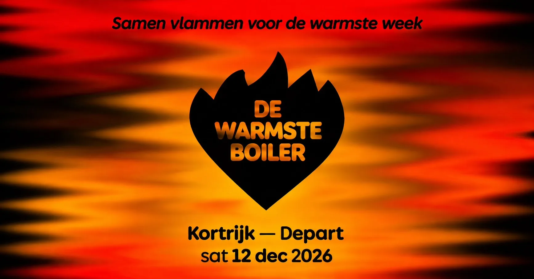 De Warmste Boiler 2026 • Depart, Kortrijk op Facebook