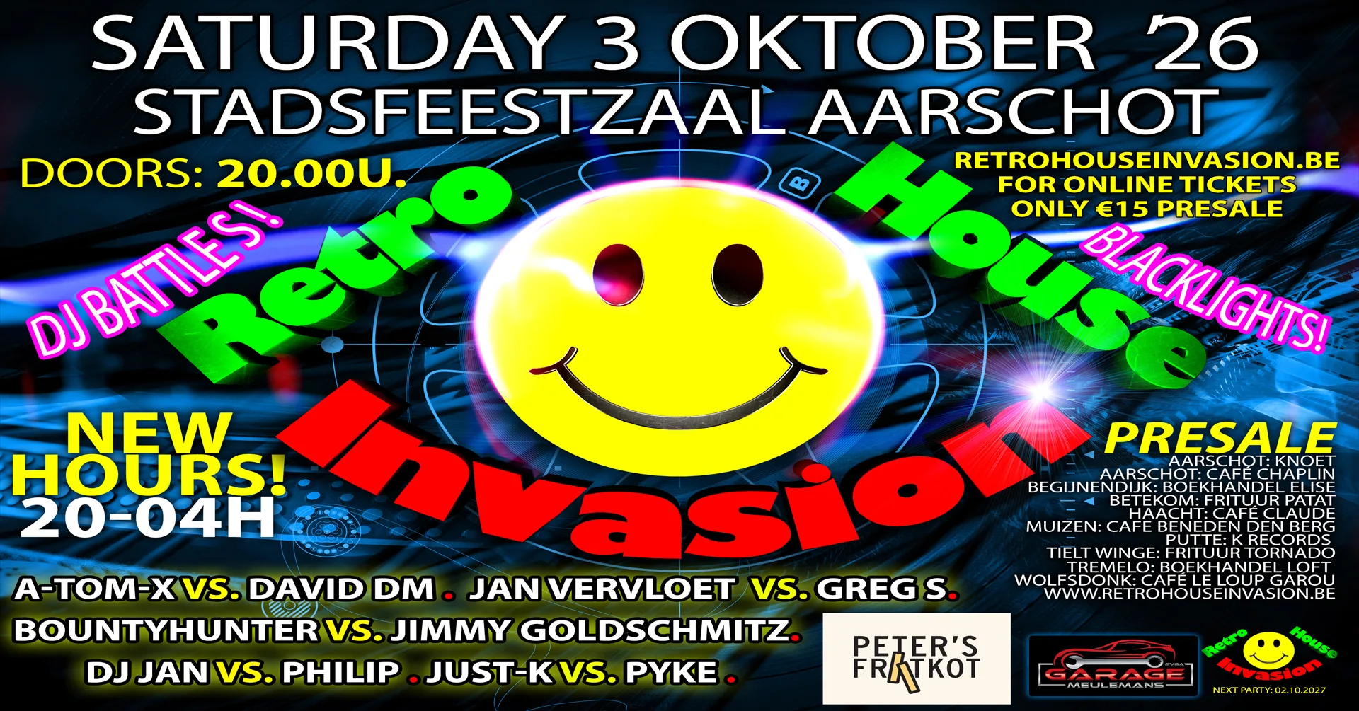 Retro House Invasion - Dj Battle - Blacklight Edition op Facebook