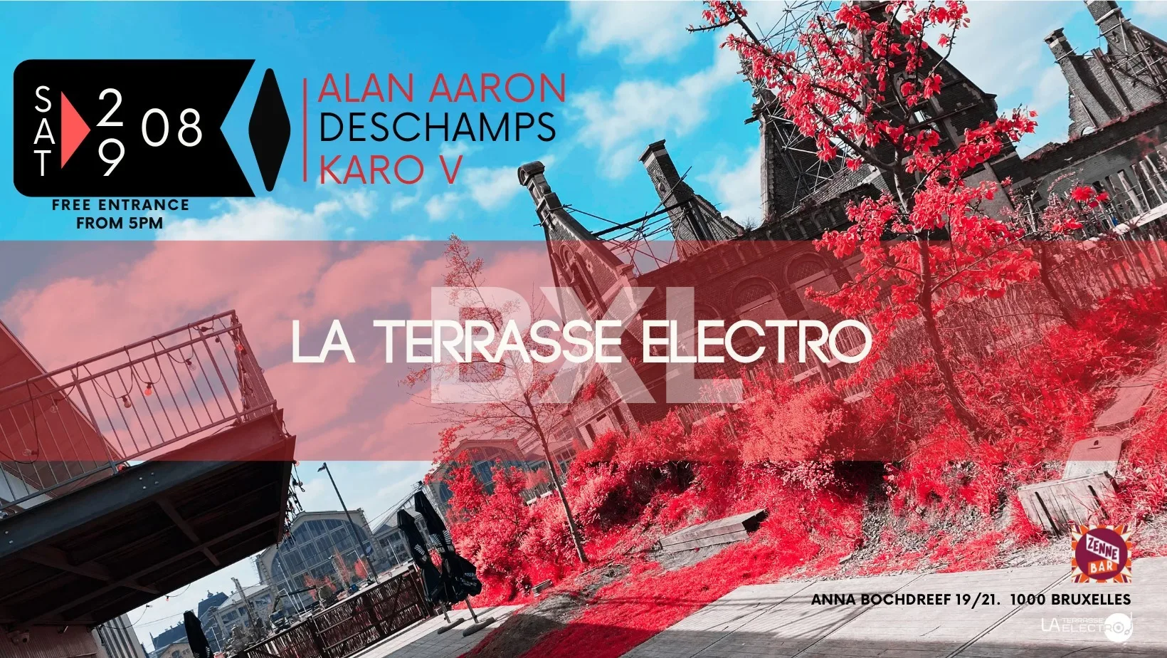 La Terrasse Electro BXL ˙⋆✮ FREE Open Air ˙⋆✮ SAT 29.08 op Facebook