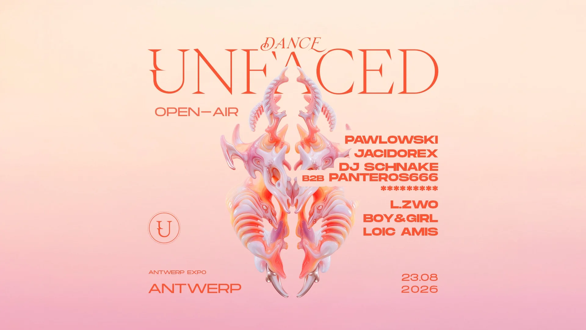 Unfaced Dance Open Air: Pawlowski, Jacidorex, Dj Schnake B2B Panteros666, L.Zwo op Facebook