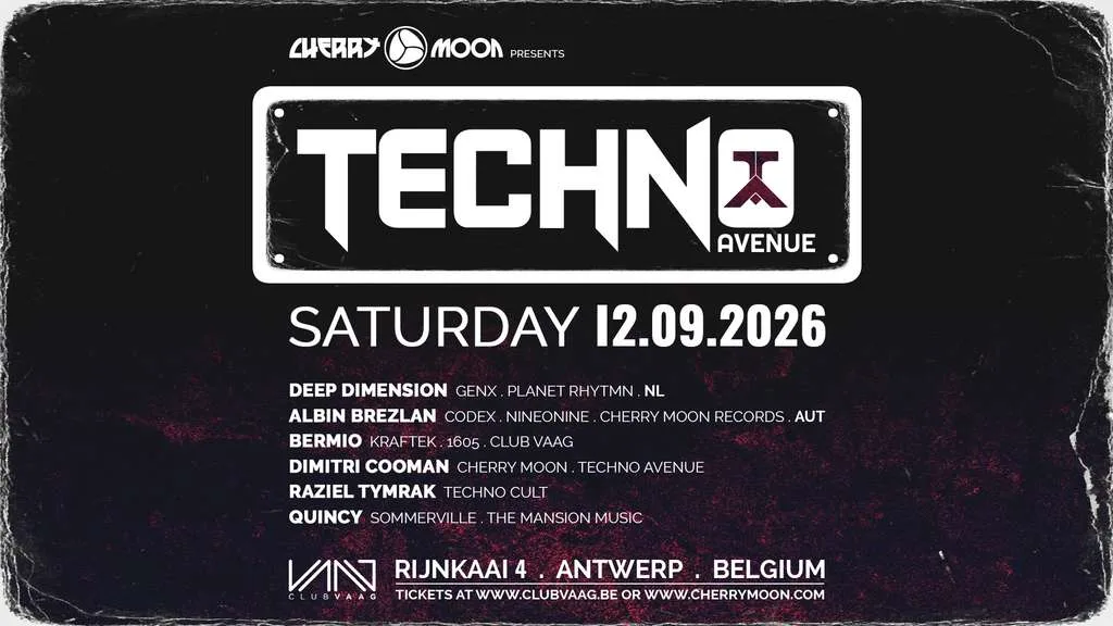 Cherry Moon presents Techno Avenue op Facebook
