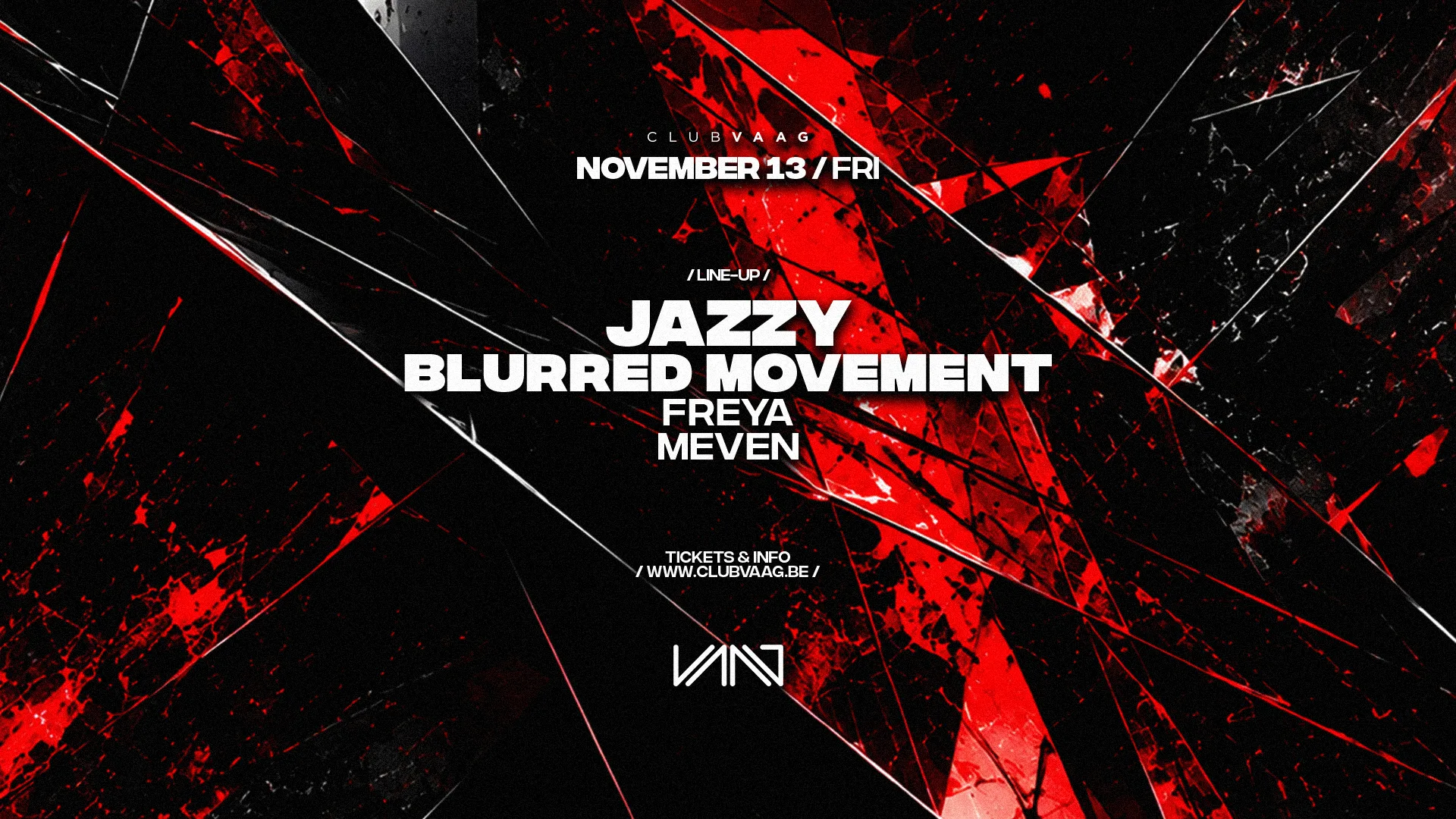 Club Vaag Invites JAZZY & BLURRED MOVEMENT op Facebook