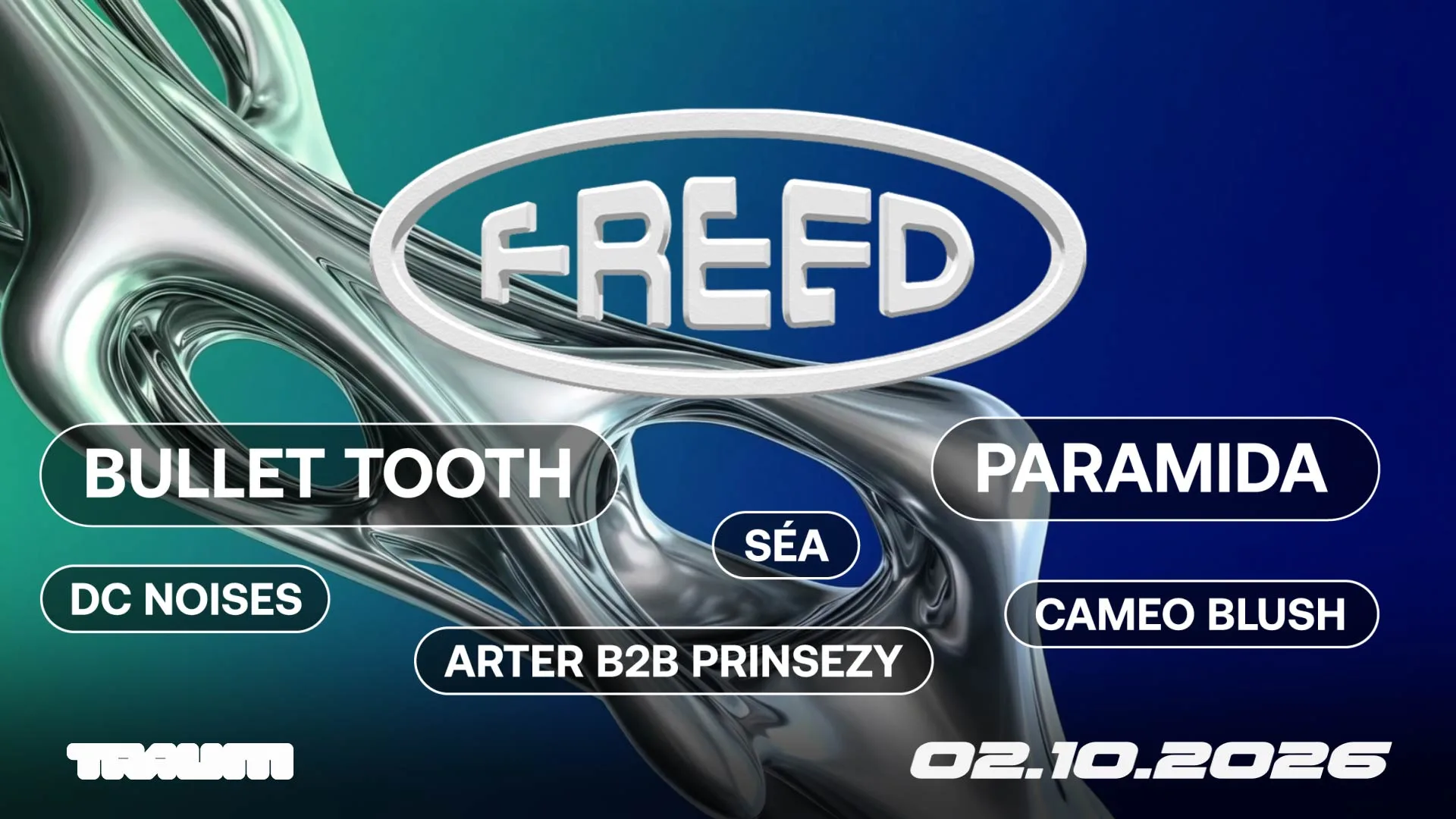 Freed w/ Bullet Tooth (UK) & Paramida (GER) op Facebook