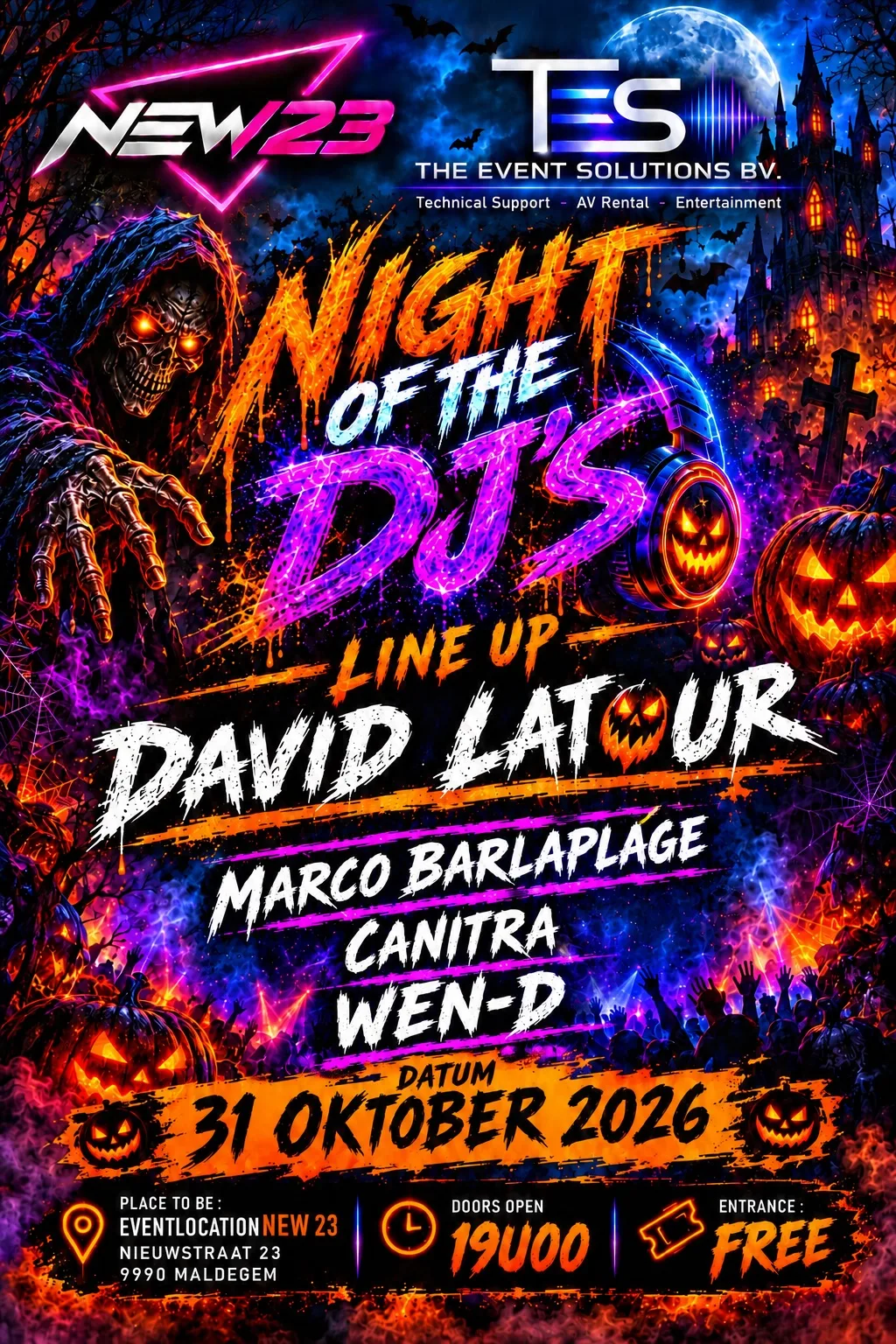 Night of The DJ’s with David Latour op Facebook