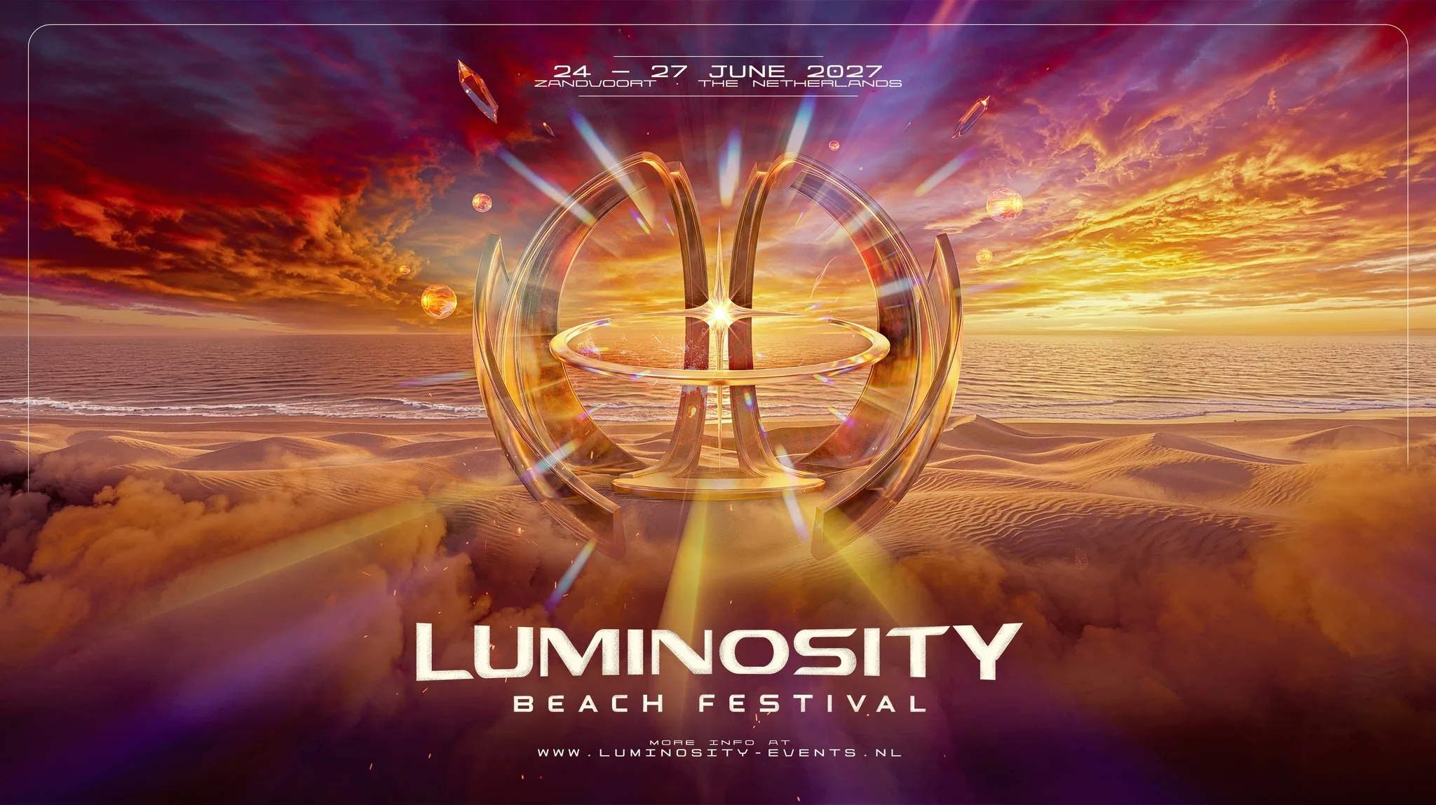 Luminosity Beach Festival 2027 - 20 Years Anniversary op Facebook