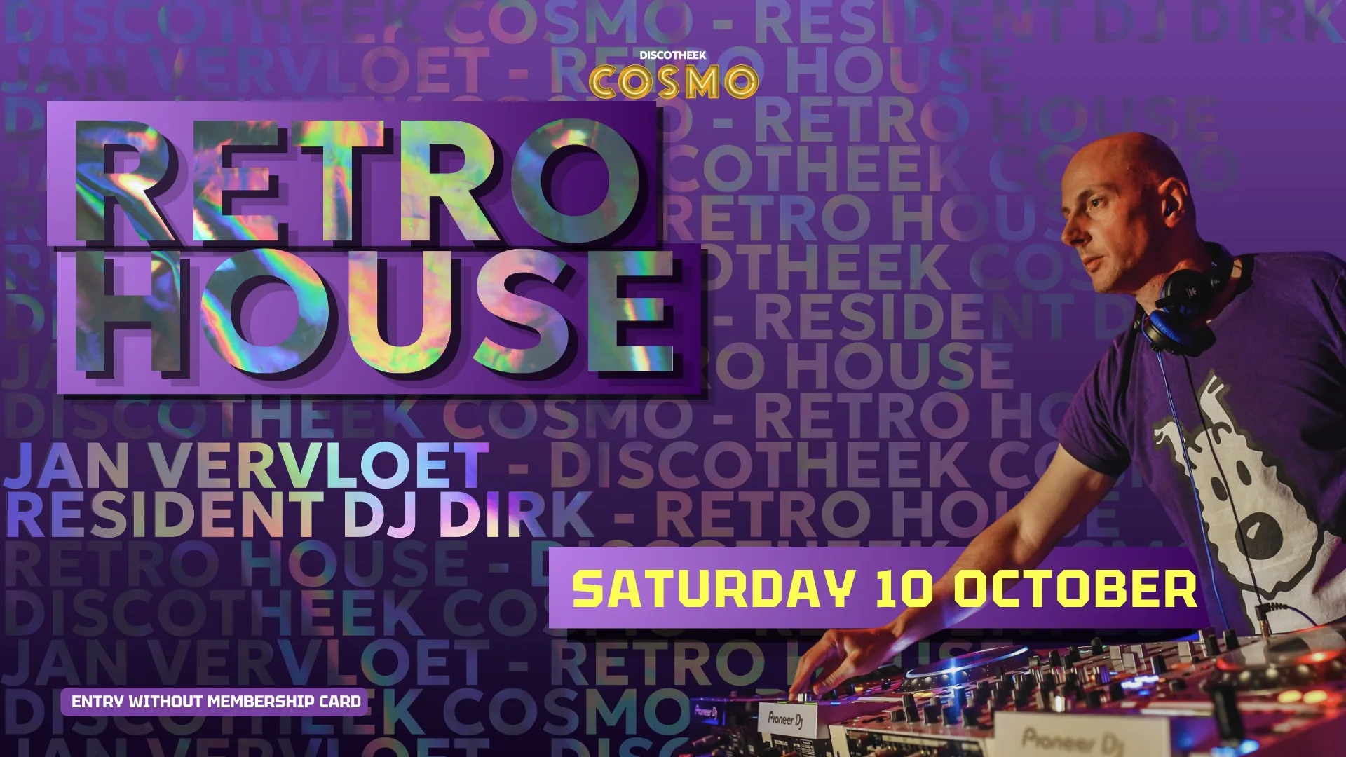 Retro House met Jan Vervloet - Discotheek Cosmo op Facebook