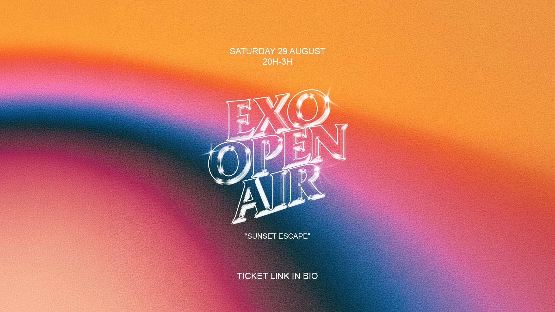 EXO OPEN AIR "SUNSET ESCAPE" - SAT. 29 AUG op Facebook