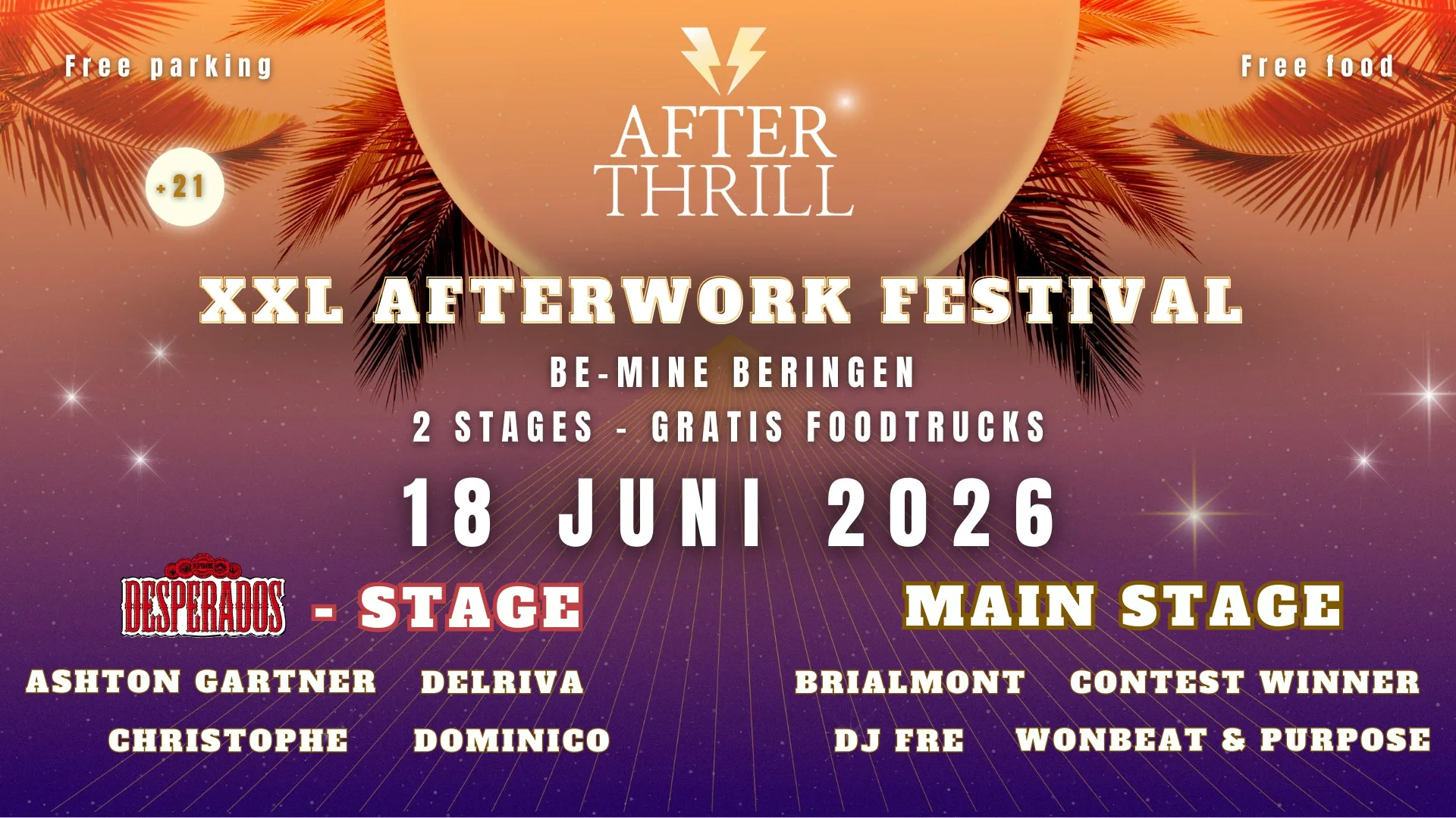 AfterThrill XXL Festival op 18 juni: house en zonsondergang AfterThrill XXL Festival op 18 juni: house en zonsondergang